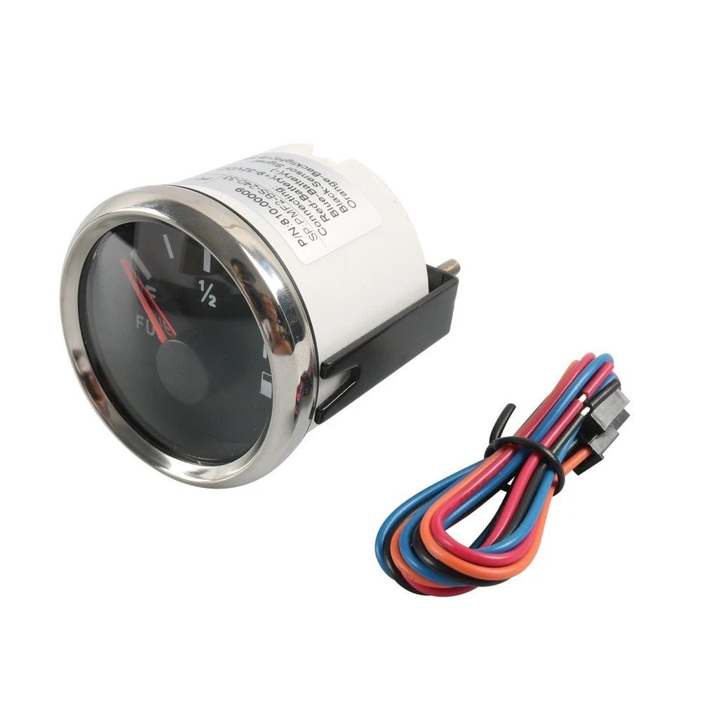52mm Fuel Level Sender with 8 Inch Gauge Kit for RV Boat Yacht Tractor (200mm)