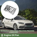 1 Pc Engine Oil Pan for Mazda 3 (2012–2013) LF5G10400 Aluminum Silver Tone