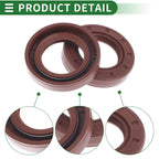 Set of 5 Oil Seal Rotary Shaft Seal FKM Rubber 25x42x8mm