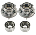 Front and Rear Wheel Bearings & Hubs Kit for Durango Grand Cherokee (RWD)