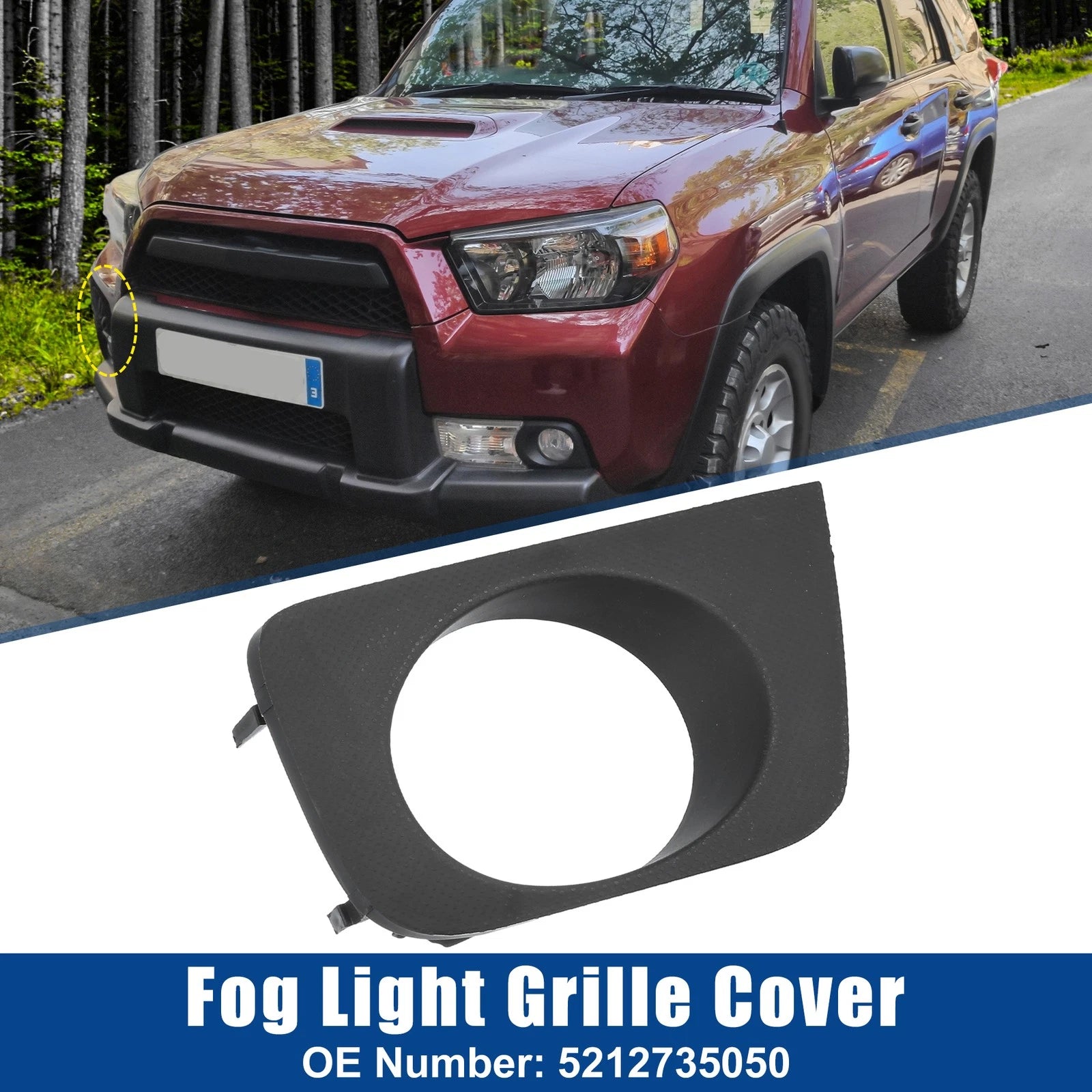 Fog Light Grille Cover Trim for Toyota 4Runner 4.0L (2006–2009)