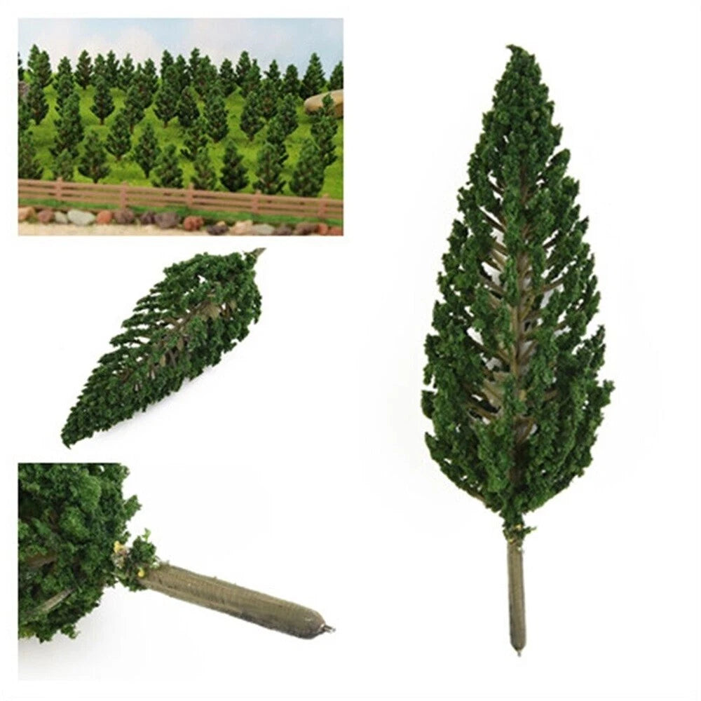 100Pcs 4.8cm Pine Trees for N-Scale Train Railroad Layout