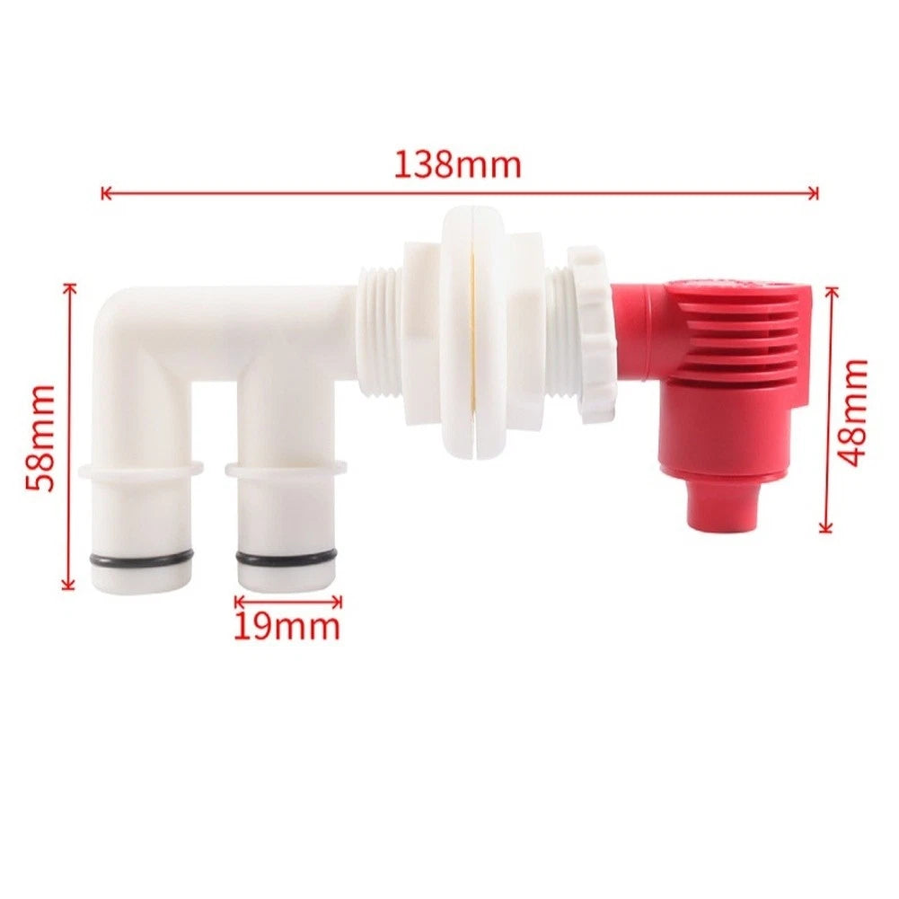 Oxygenation Valve and Drain Kit for Fishing Boat (Compatible with Tanks)