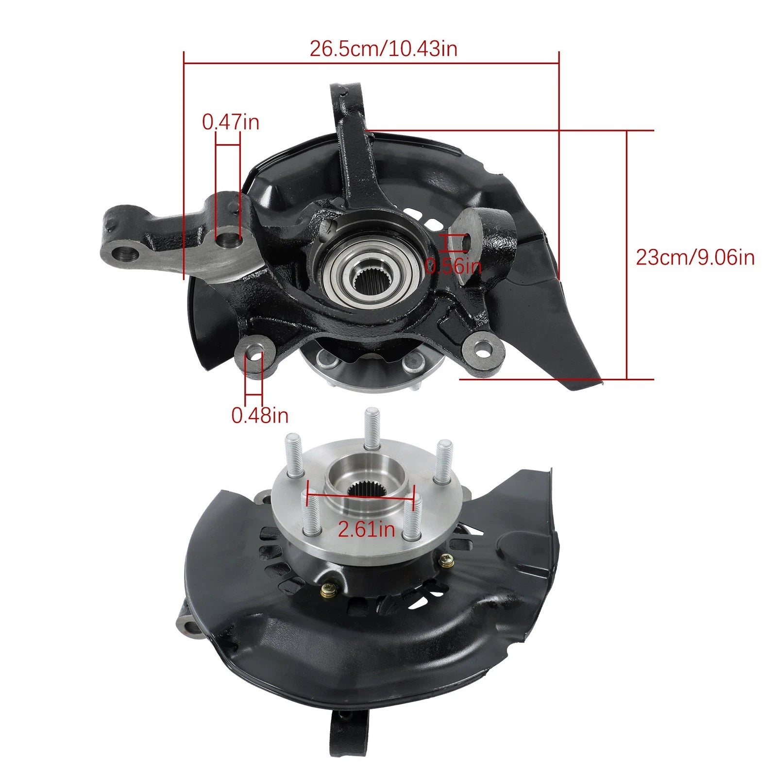 2X Steering Knuckle Wheel Hub Bearing Assembly for Toyota Highlander
