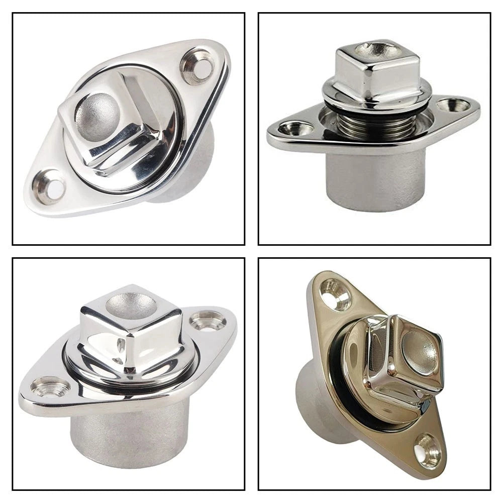 3X Stainless Steel Drain for Boats Yachts RVs (1/4 Inch Size)