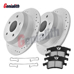 Rear Drilled Brake Rotors & Pads for Jeep Grand Cherokee (1999–2004)
