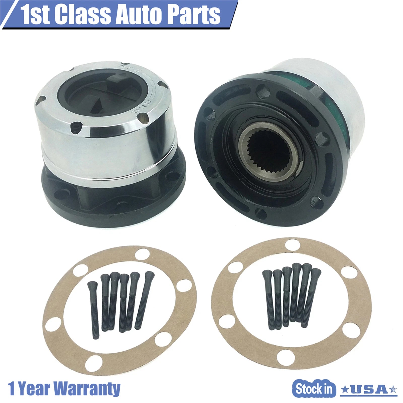 Set of 2 Locking Hubs for Nissan Pathfinder Frontier Xterra (1990–2004)