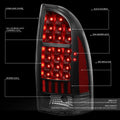 Set of 2 Full LED Tail Brake Light Stop Lamps for Toyota Tacoma (2005–2015)
