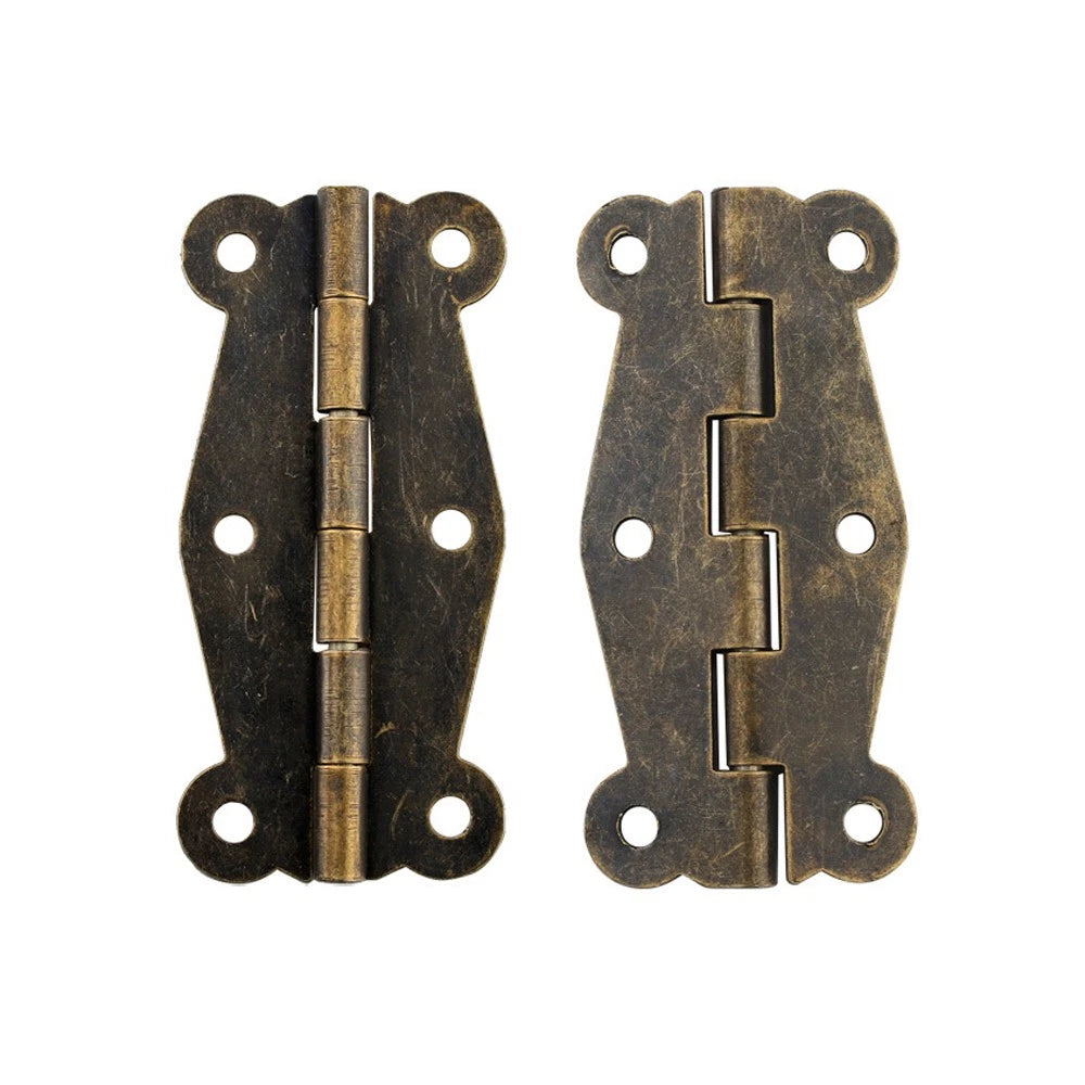 Set of 6 Wooden Box Hinges for Cabinets and Jewelry Boxes