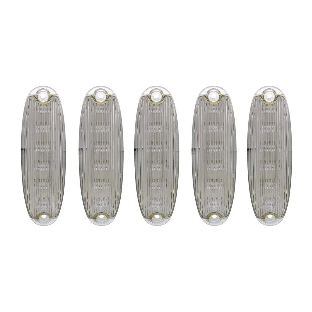 Amber LED Clear Lens Cab Marker Lights for Freightliner Cascadia (2008–2017)