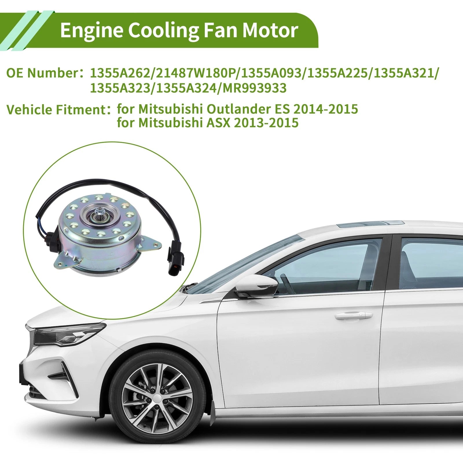 Radiator Fan Motor for Mitsubishi Outlander ES (2014–2015)