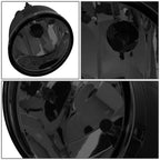 Fog Light Lamps for Nissan Armada (2005–2007) & Titan (2005–2015) - Smoked Lens, Chrome Housing