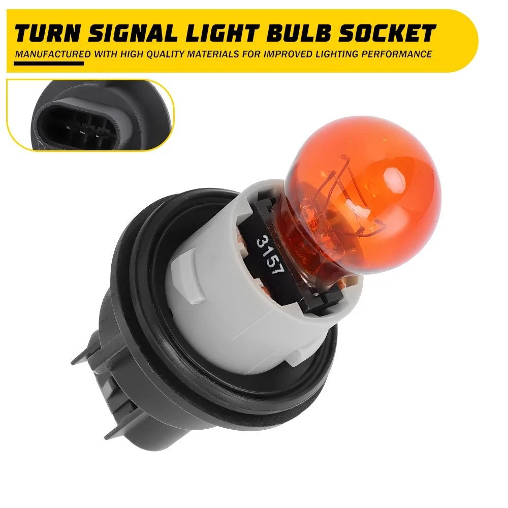 Turn Signal Light Flasher Bulb Socket for Chrysler 300 Dodge Challenger Charger (2005–2023)