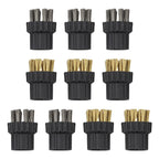 Set of 2 Brass and Soft Brushes for Steam Mop Accessories
