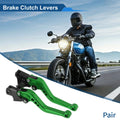 Adjustable Short Brake Clutch Levers for BMW F650GS (2008–2012) Green 1 Pair