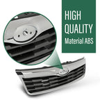 Front Upper Bumper Grille for Subaru Forester (2009–2010) Black Chrome