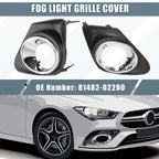 Set of 2 Fog Light Grille Covers for Toyota (81482-02200, 81481-02210)