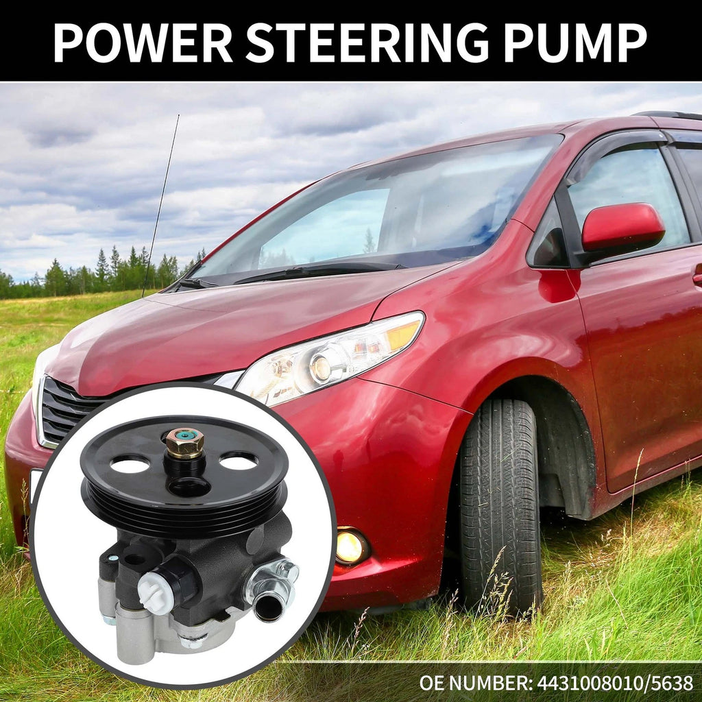 Power Steering Pump with Pulley No. 4431008010 for Toyota Sienna (2004–2006)