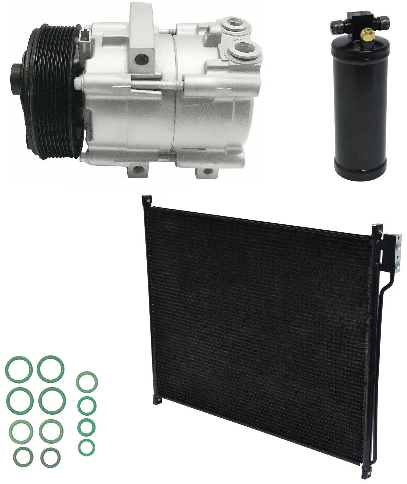 AC Compressor Kit With Condenser for Ford F53 6.8L (2001–2001)