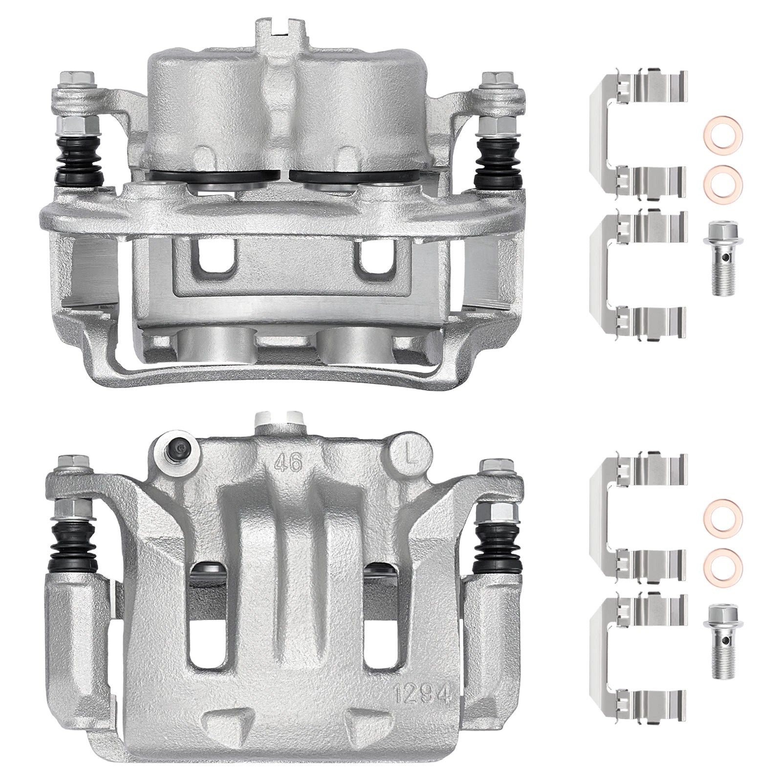 Front Brake Calipers with Bracket for Nissan Xterra (2000–2004) (2003–2004 Frontier)