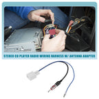 Stereo CD Player Radio Wiring Harness with Antenna Adapter for Toyota (2010–2019)