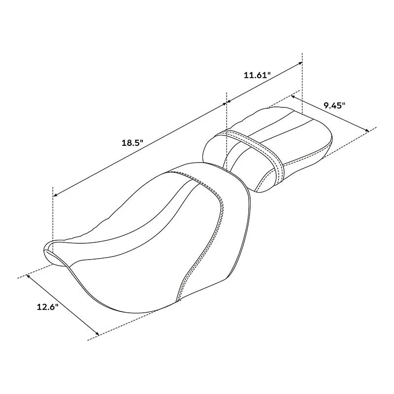Rider & Passenger Seat for Harley Nightster RH975 (2022–2024, RH975S 2023–2024)