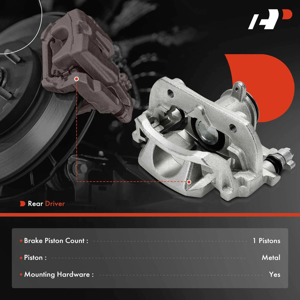 Rear Left Brake Caliper w/ Bracket for Toyota Camry (2018–2025)