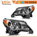 Headlight Assembly Set of 2 for Toyota RAV4 (2013–2015) Black Housing Clear Lens