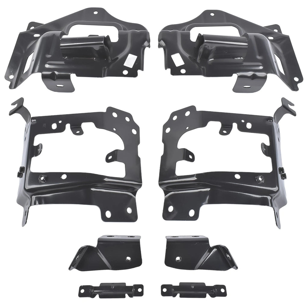 8Pcs Front Bumper Support & Mount Bracket Set for Chevy Silverado 1500 (2014–2015)