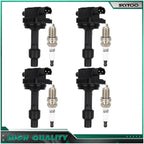 Ignition Coil & Spark Plug for Volvo S40 V40 1.9L L4 (2000–2004)