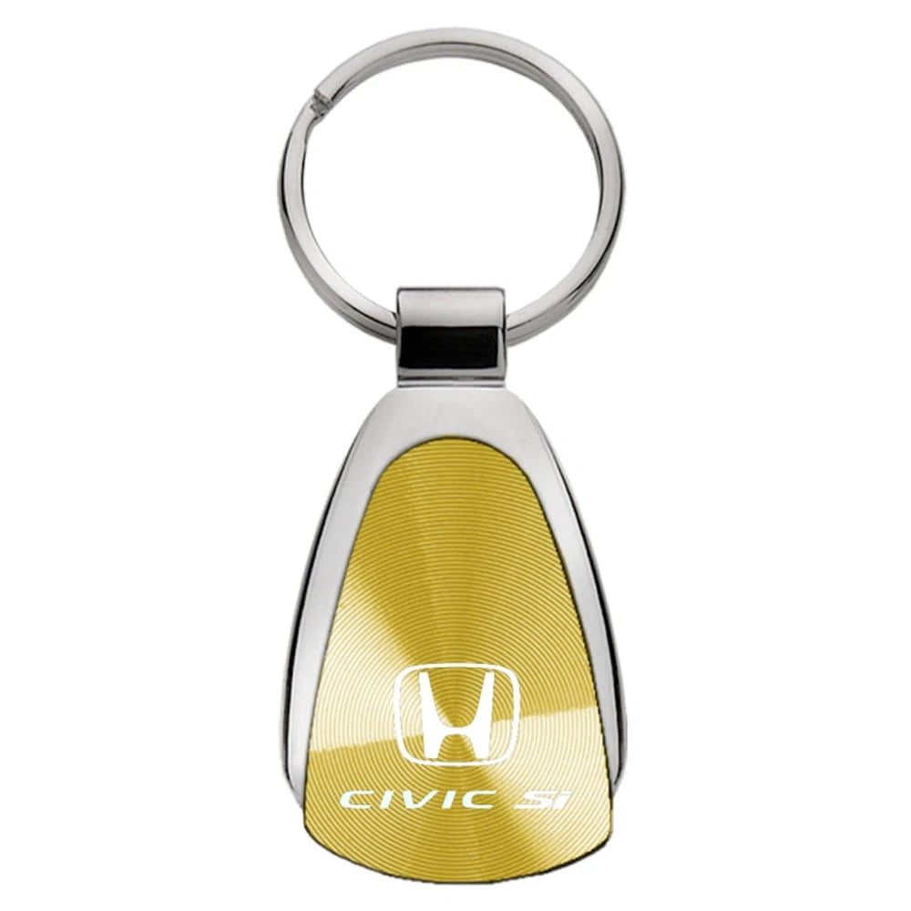 Gold Teardrop Keychain - Officially Licensed for Honda Civic Si