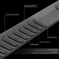 Pair of 6" Running Board Side Step Nerf Bars for Ford F150/Super Duty (2015–2020)