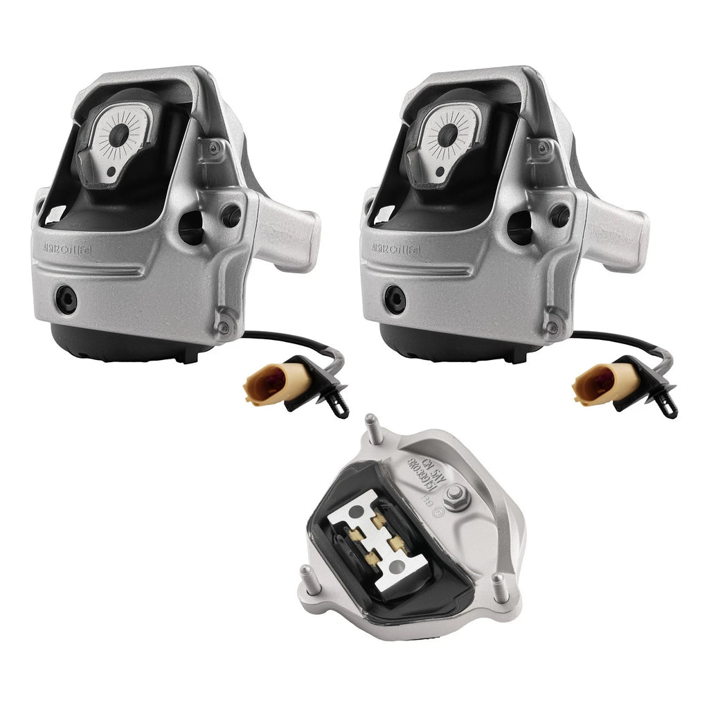 3PCS Motor Mount Set for Audi A4 2.0L 3.2L (2009–2016) 8K0199381C