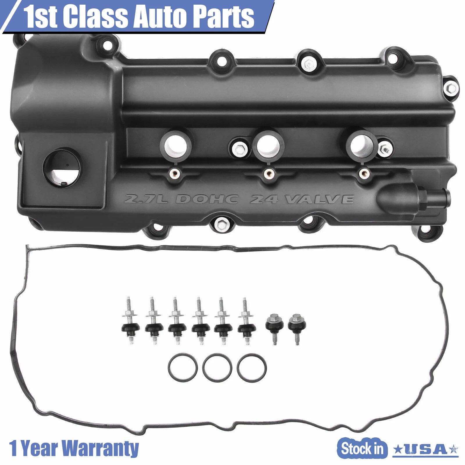 Left Engine Valve Cover with Gasket for Chrysler Sebring Dodge Avenger (2006–2010)