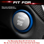 Blue Engine Start Button Ring Trim for Mercedes-Benz B-Class (2010-2019)