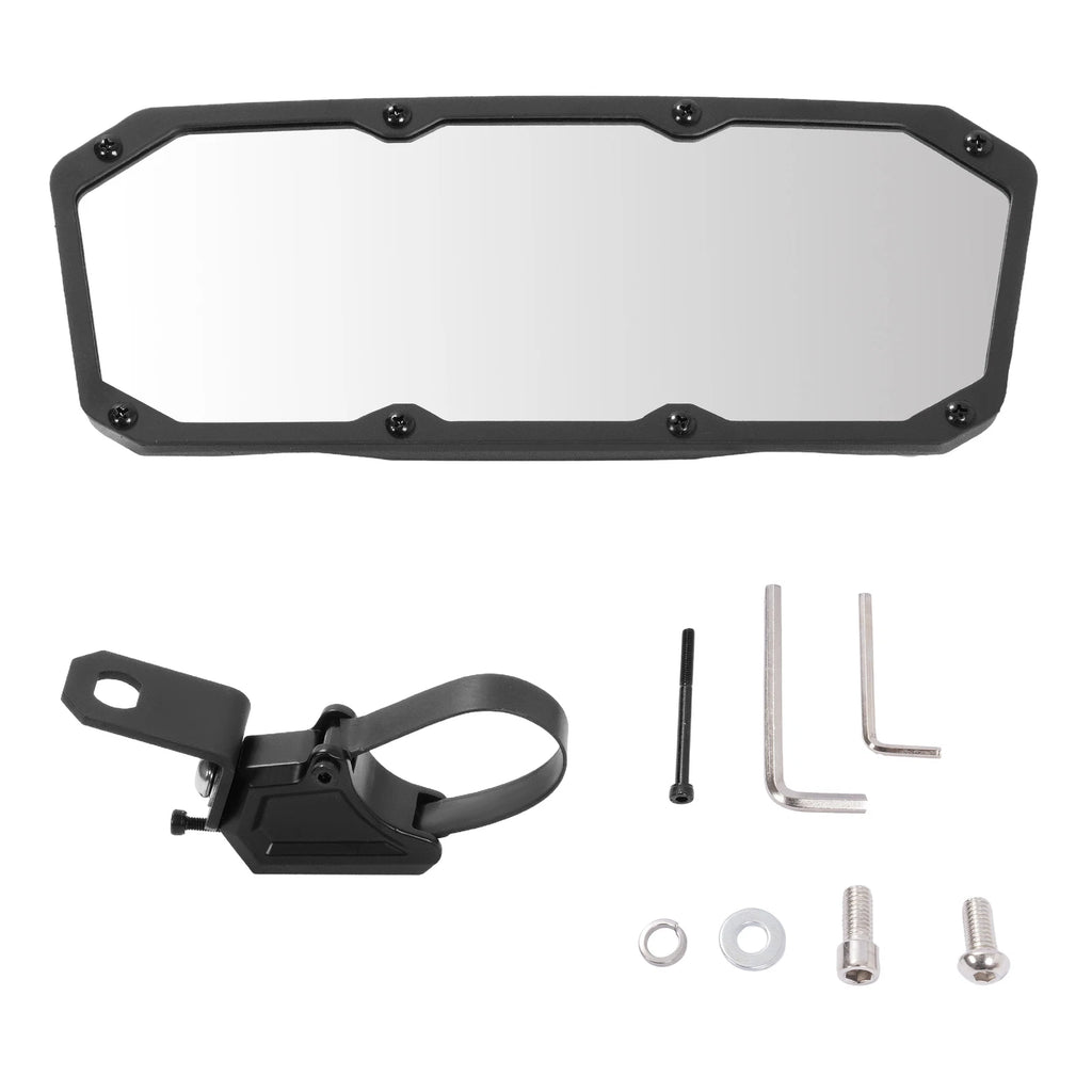 Adjustable UTV Center Rear View Mirror for Polaris RZR (1.5"-2" Roll Cage)