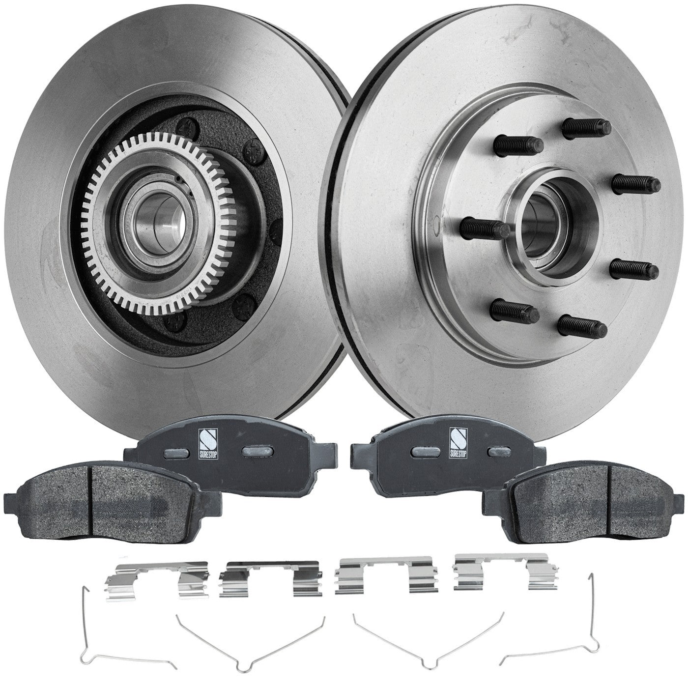 Brake Rotor and Pad Kit for Ford F-150 RWD (2004–2008)