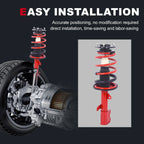 Pair Front Complete Shock Struts with Coil Spring for Toyota Corolla (2003-2008)