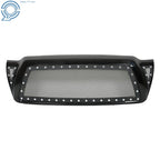 Rivet Mesh Black Upper Main Grille for Toyota Tacoma (2005-2011)