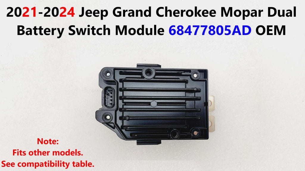 Mopar Dual Battery Switch Module 68477805AD for Jeep Grand Cherokee (2021–2024)