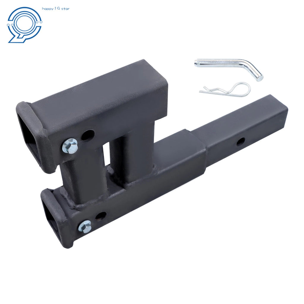 Dual 2" Trailer Hitch Receiver Adapter for Truck (4000LB)