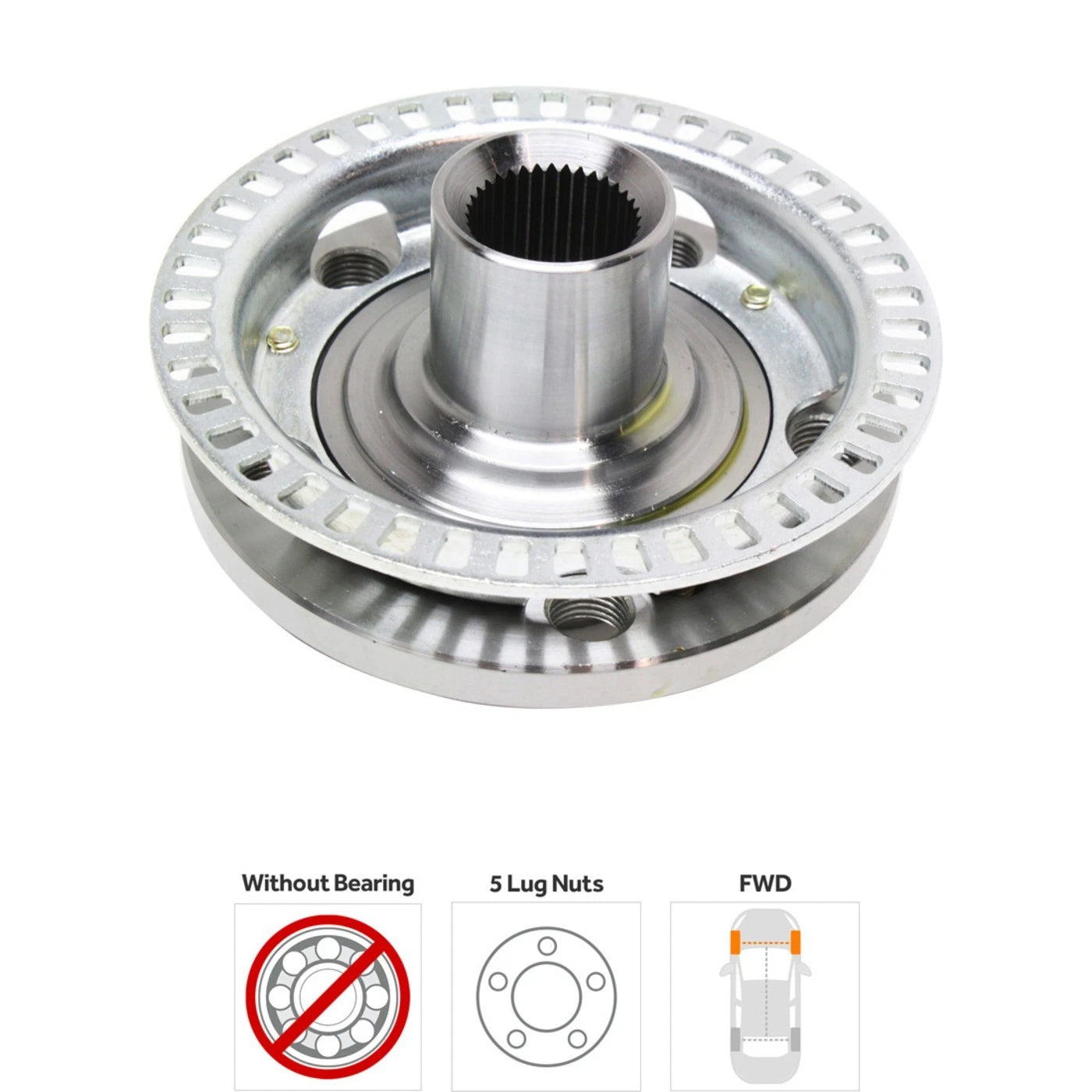 Set of 4 Wheel Hubs for VW Audi (Front & Rear)
