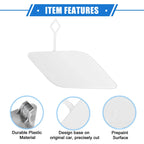 Front Bumper Tow Hook Eye Hole Cap for Mercedes-Benz E350 (2010-2013) White