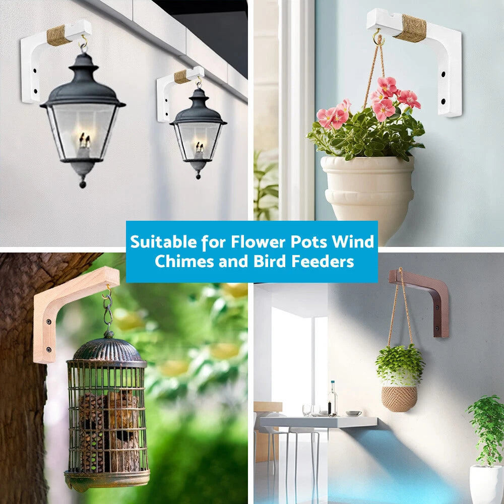 Hanging Plant Hook for Wooden Basket Wall Flower Pot (Plant Hanger)