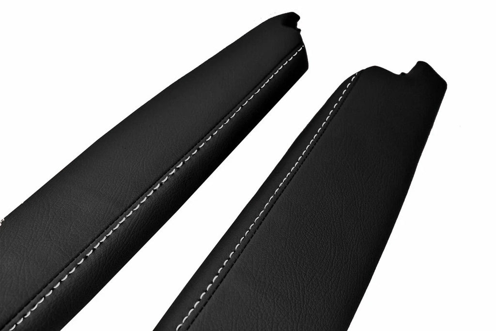 Door Armrest PVC Cover for Subaru BRZ Toyota GT86 (2013–2020) White Stitch