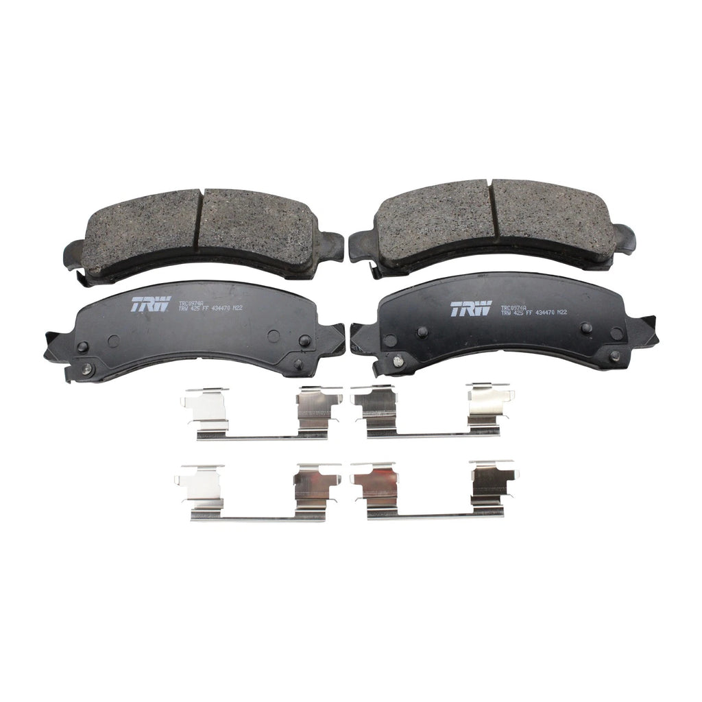 DuraGo Rear Rotors & TRW Pro Ceramic Disc Brake Pads Kit for Avalanche 1500, Tahoe (2007–2013)