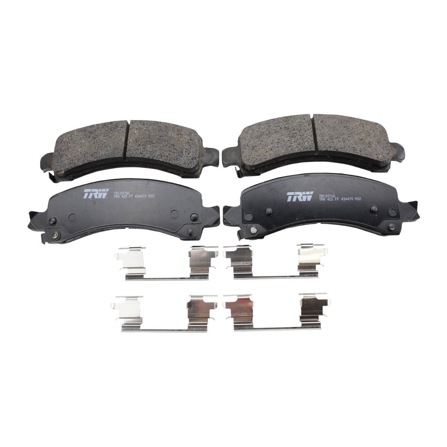 DuraGo Rear Rotors & TRW Pro Ceramic Disc Brake Pads Kit for Avalanche 1500, Tahoe (2007–2013)