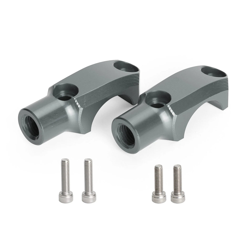 CNC Master Cylinder Handlebar Clamp 10mm Mirror Mount for Ducati