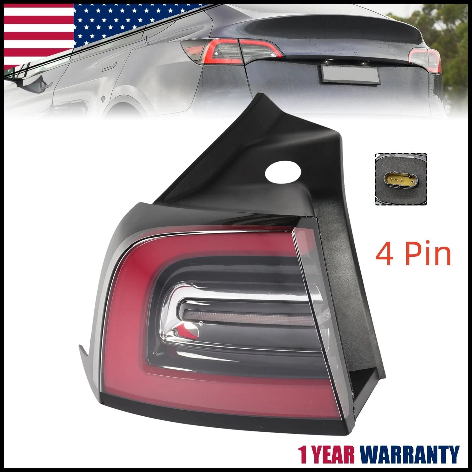 LED Tail Light Lamp Left Driver Side for Tesla Model 3/Y (2020–2023) 1502086