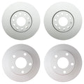 Hella Brake Rotors Kit for Audi A6 Quattro Avant (288mm Front, 245mm Rear)